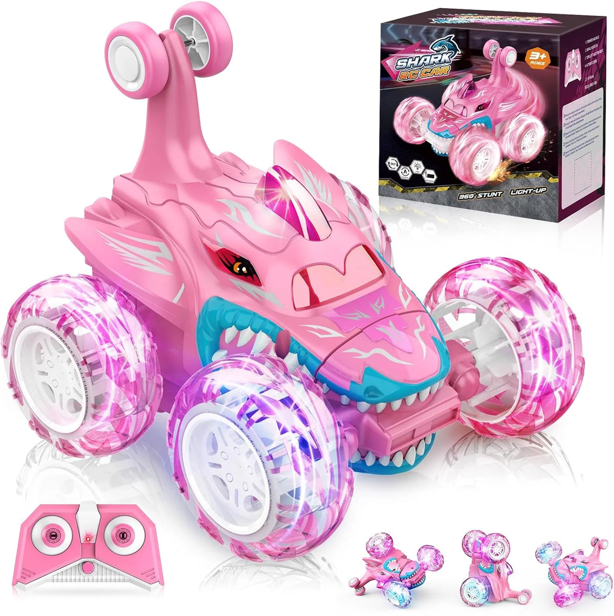 Red RC Car Spider Theme - Tumbling Action, 2.4GHz, Fun Toy