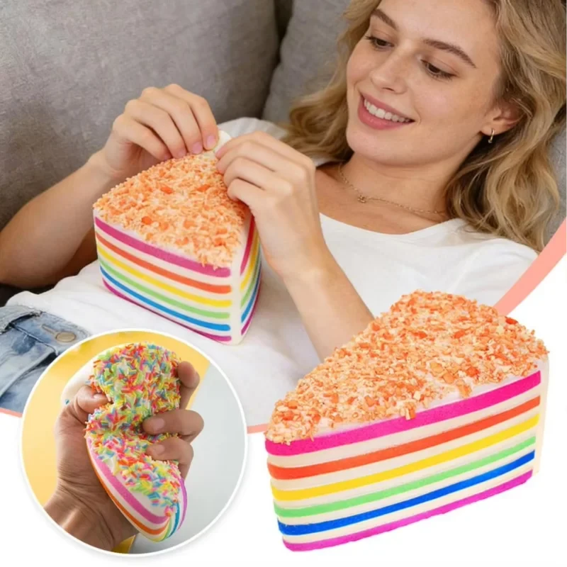 Rainbow Layer Cake Squishy Toy