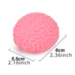 Cute Brain Squishy Stress Ball Funny Squeeze Ornament Party Favor Easter Halloween Birthday Festival Gift