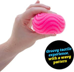 2026 New Model NeeDoh Fuzz Ball Wonder Waves Sensory Squeeze Toy Textured Stress Relief Fidget Ball for Adults Toy