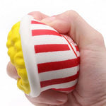 1PCS Jumbo Popcorn Anti-stress Squishy Slow Rising Squeeze Toys Fun Gags Joke Party Props Kids Easter Gift 12*8CM
