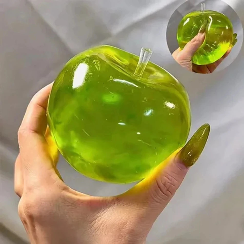Squishy Fruit Apple  Squeeze Stress Relief Hand Toy