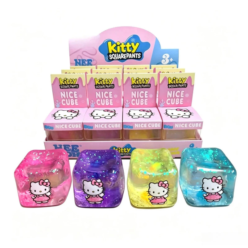 NiceCube NeeDoh Maltose Ice Cube Squishy, Schylling Stress Relief Squeeze Toy, Soft Fidget Sensory Decompression Gift