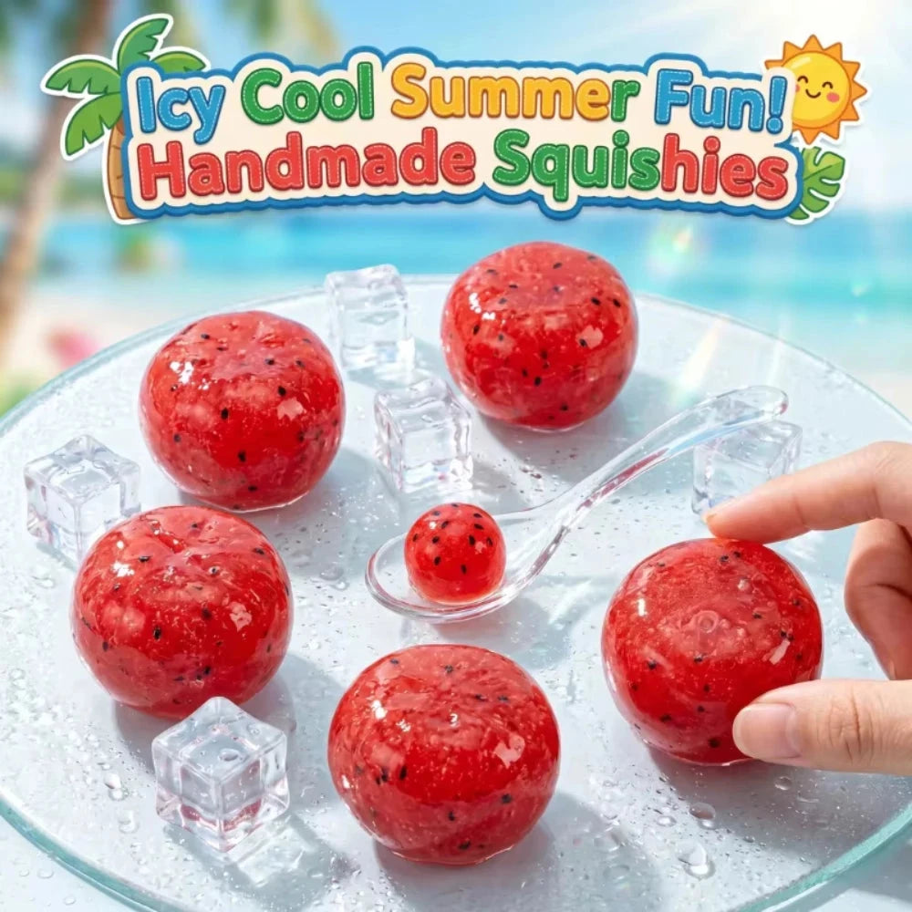 Handmade Watermelon Slushy Squishy Toy