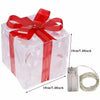 Christmas Glowing Gifts Box Decoration Ornament With Bow Lighting Box Outdoor Light Lighting Xmas New Year 2024 Home Yard Decor