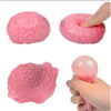 Cute Brain Squishy Stress Ball Funny Squeeze Ornament Party Favor Easter Halloween Birthday Festival Gift