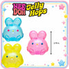NeeDoh Jelly Hops Coelho Squishy Anti-Estresse Bola Gel Macia Anti-Ansiedade Fidget Sensorial, Brinquedo De Apertar Para Present