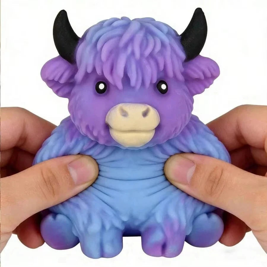 NeeDoH Scottish Highland Cow Squishy Slow Rebound Anxiety Relief  Squishy Toy