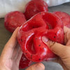 Handmade Watermelon Slushy Squishy Toy Soft Slow Rebound Stress Relief ADHD Squeeze Toy Realistic Fruit  Model Adult Gift