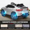 12V Toddler Ride On Car with Remote Control, Mercedes Benz AMG GLC63S Coupe, Electric Car with 2 Speed, MP3 Player, Light, Horn, Songs, Suspension, White