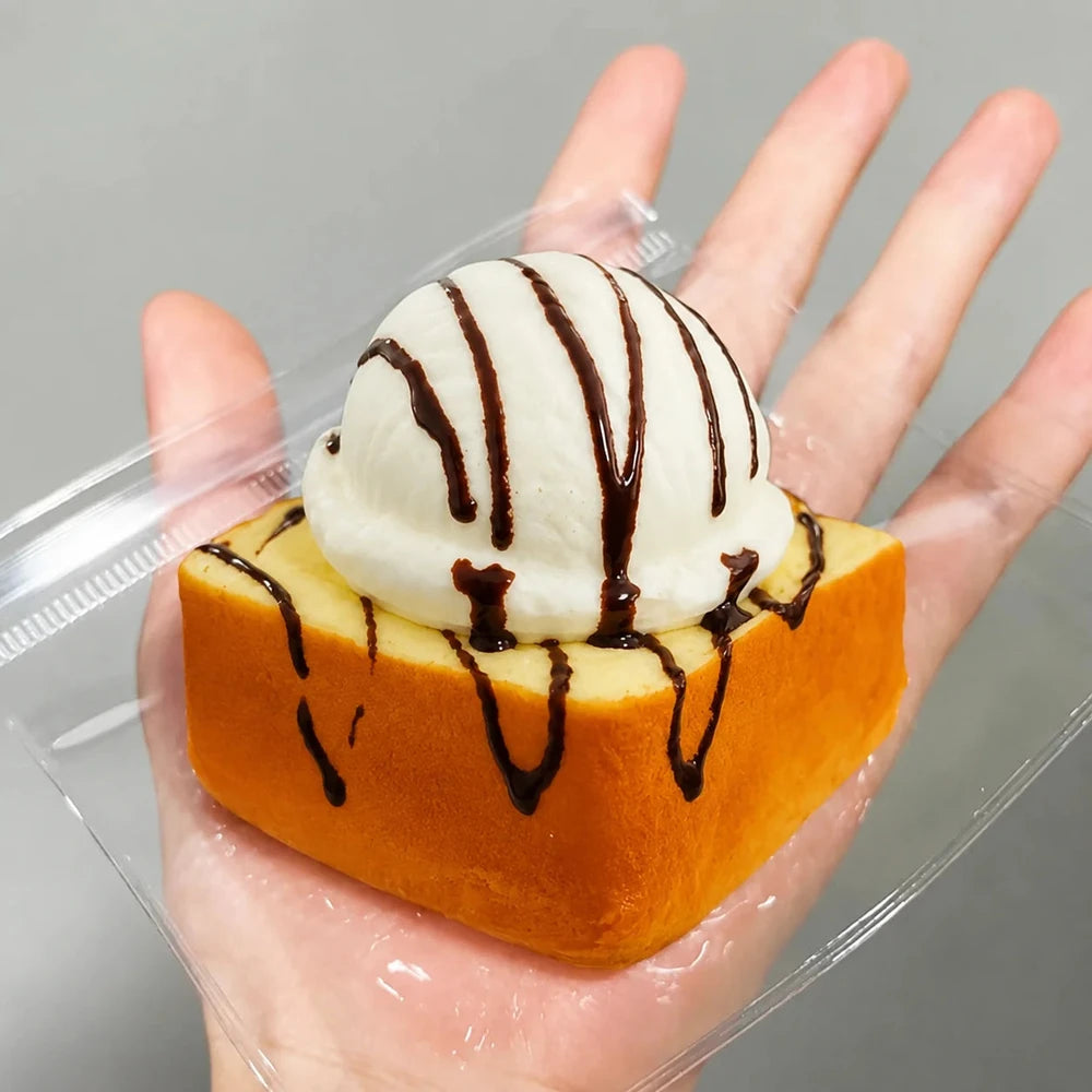 Slow Rising Toast Squishy Ice Cream Bread Soft Scented Stress Relief Toy
