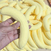 Stress Relief Banana Pulp Squishy Toy, PU Slow Rebound Sensory Fidget Ball, Milky Scent Non-Edible Soft Durable for Adults Kids