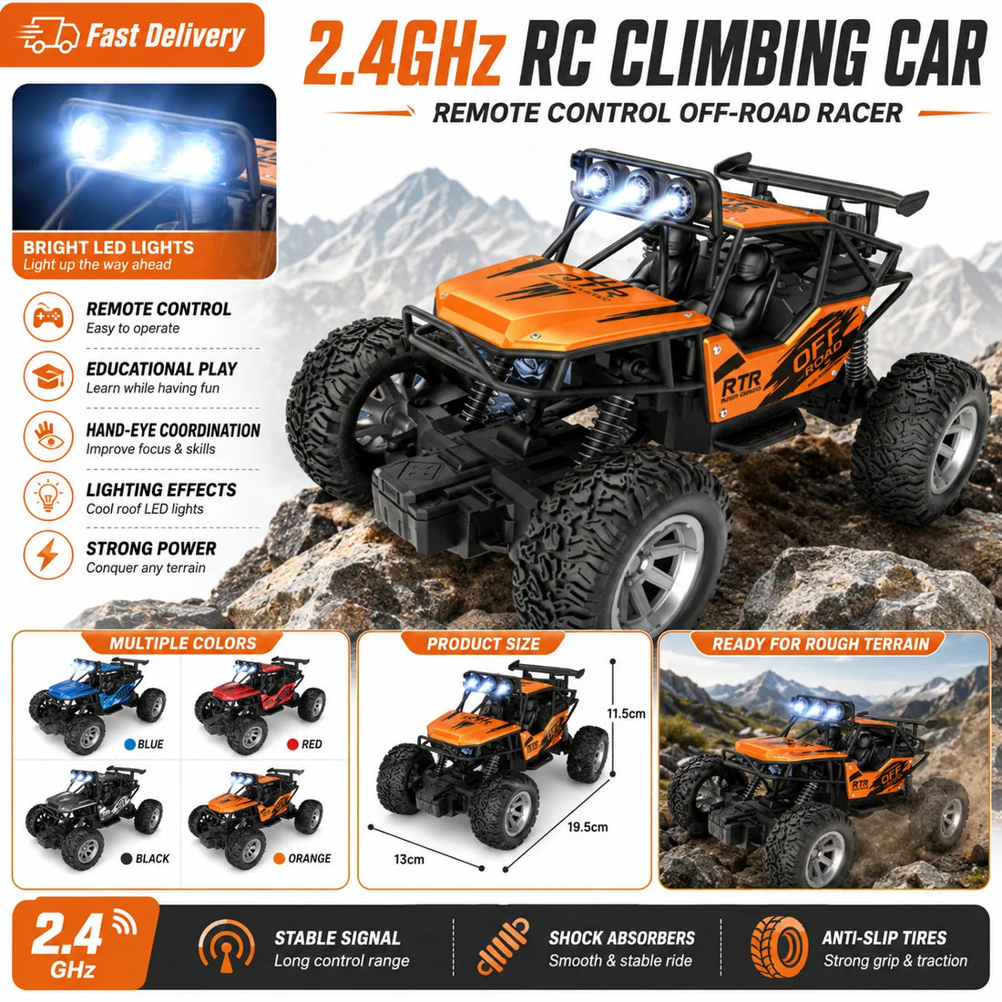 Remote Control Alloy Climbing Car