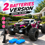 ZNLYRION RC Car Off-Road Monster 4WD Truck 2.4GHz 3-Speed Adjustable Remote Control Car
