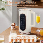 Nut Milk Maker, 48z/1500ml  Automatic 8 in 1 Soy Milk Maker Machine, Homemade Nutritious Drinks, Plant Based Milk, Juice, Baby