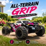 ZNLYRION RC Car Off-Road Monster 4WD Truck 2.4GHz 3-Speed Adjustable Remote Control Car
