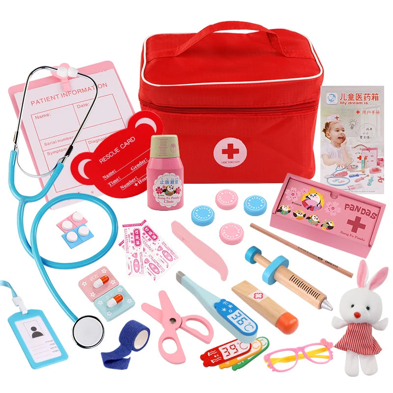 Wooden Pretend Play Doctor Educationa Toys