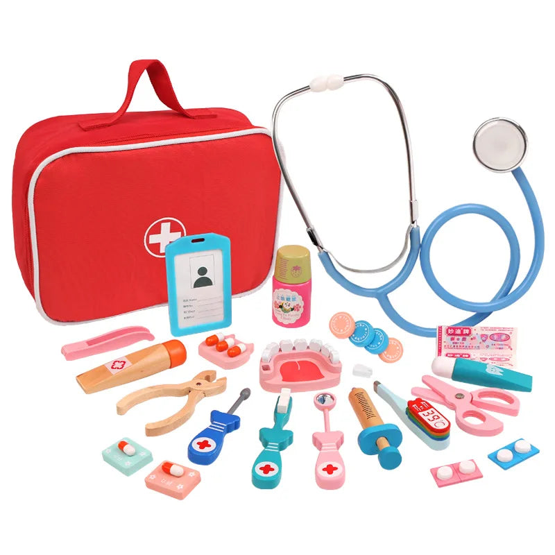 Wooden Pretend Play Doctor Educationa Toys
