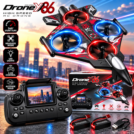ZNLYRION Drone YL86 Fighter Shape With Screen Remote 480P Camera