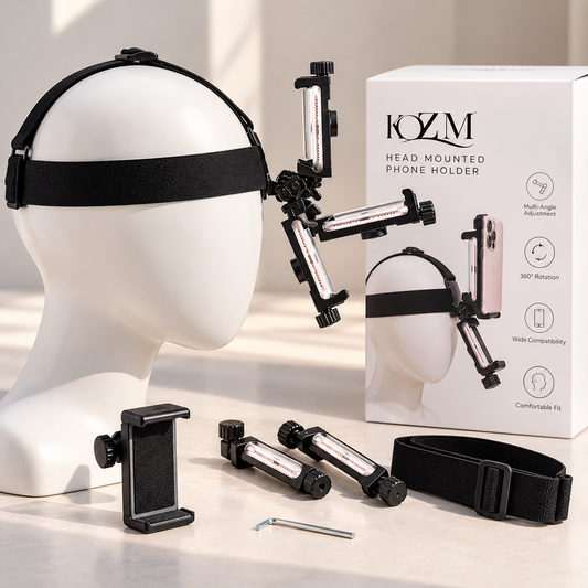 Head-Mounted Headband Bracket Adjustable Live Broadcast Mobile Phone Holder