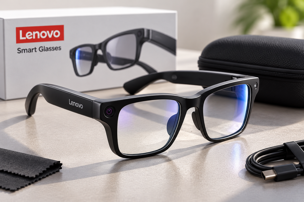 Lenovo 2026 New Smart Glasses AI Translation Bluetooth Conversation & More