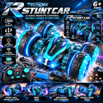 Remote Control Car with Lights, 2.4Ghz RC Car Double Sided 360°Flip RC Stunt Cars