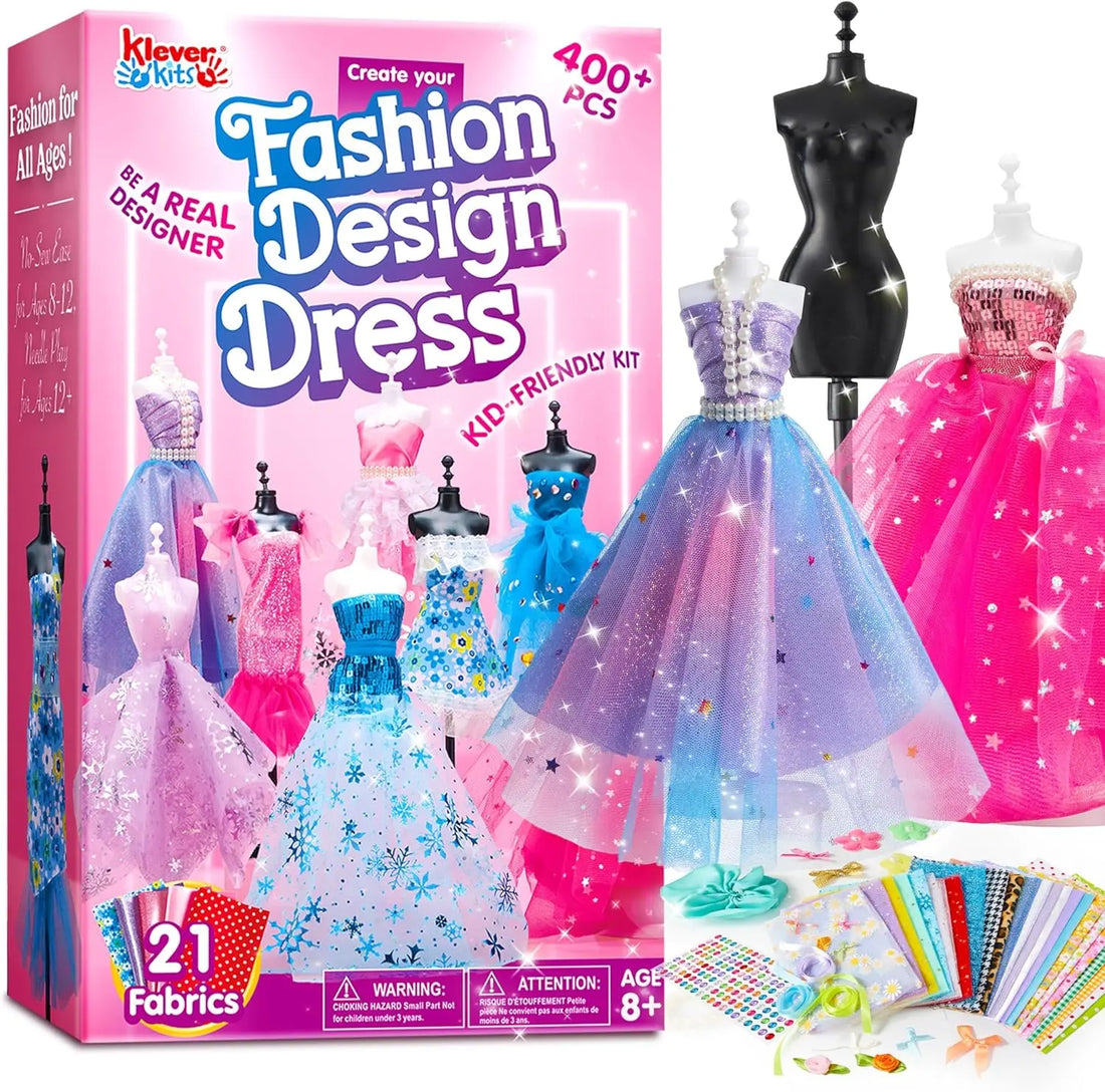 JOYFY 400+PCS Fashion Design Crafts for Kids Art and Crafts DIY Sewing Kits Girls