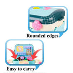 Ice Cream Shop Pretend Play Set Suitcase Cart Toys for Kids