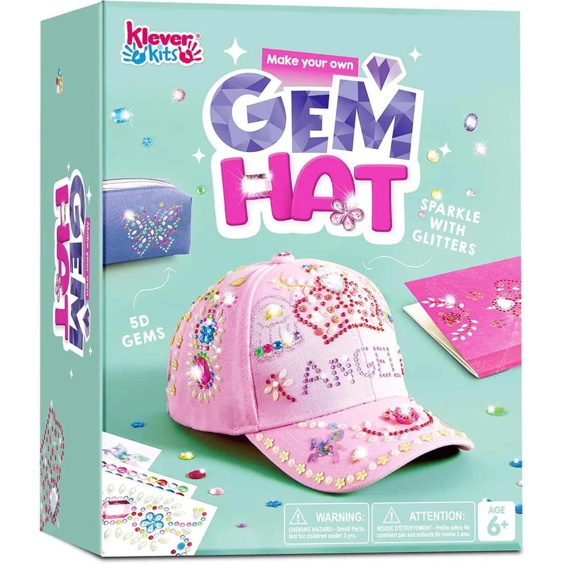 JOYFY DecorateYour Own Baseball Cap with 7 Sheets Gems Stickers Art & Crafts Kit