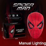Miles Spider-Man 1:1 Scale Electronic Mask With Moving Glowing Eyes Ring Control Cosplay Toy