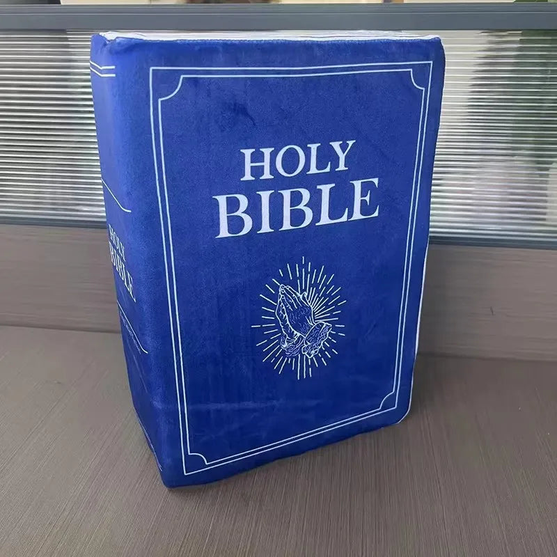 Bible Verse Pillow Faith Plush Pillow Christian Home Accent Bible Pillow Book Plush