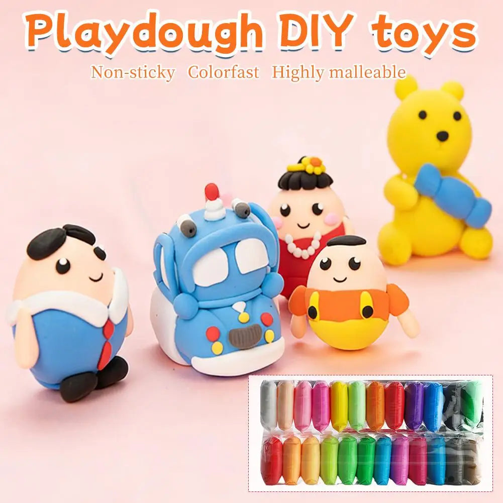 12/24/36PCS Air Dry Clay Ultra Light and Air Dry Clay for Children Non-Toxic and Eco-Friendly
