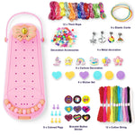 DIY Bracelet Making Kit for Girls - Children's Art And Craft Jewelry Rope Weaving Set Toy