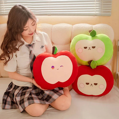 Squishy Red or Green Apple Plush Toy Pillow