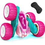 Remote Control Car with Lights, 2.4Ghz RC Car Double Sided 360°Flip RC Stunt Cars