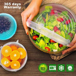 6 Pcs Silicone Cover Stretch Lids for Kitchen Microwave Food Covers Bowl Caps Elastic Silicone