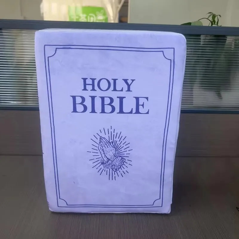 Bible Verse Pillow Faith Plush Pillow Christian Home Accent Bible Pillow Book Plush