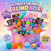 100+ Pieces Assorted Squishy Figures Blind Box Surprise Toys, Slow Rising Soft Fidget Toys Featuring Giant Gorilla, Moai Head, P