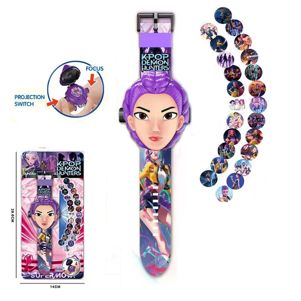 KPOP 3D Projection Childrens Wrist Watch Projector Toy Perfect For Kids Daily Play