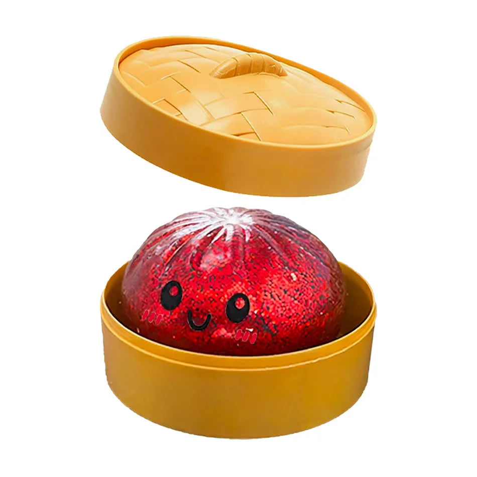 Glitter Dumpling Glitter Dumpling Squishy with Box Dumplings Sensory Squeeze Toy