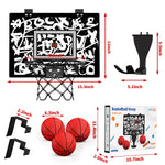 Arcade Basketball Game Set - Indoor/Outdoor Basketball Play, Easy Setup with Pump & Balls,