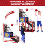 Arcade Basketball Game Set - Indoor/Outdoor Basketball Play, Easy Setup with Pump & Balls,