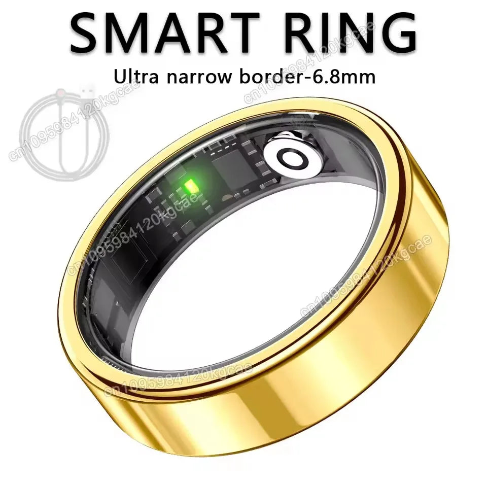 2026 New Smart Ring Heart Rate Blood Pressure Sleep Monitoring Motion Tracking IP68 Waterproof Men Women