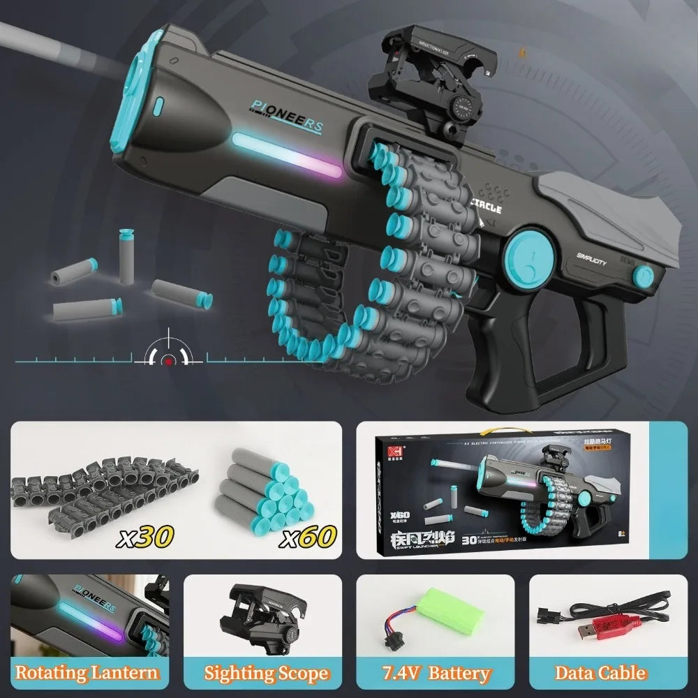 Dual Mode Electric & Manual Soft Bullet Toy Gun