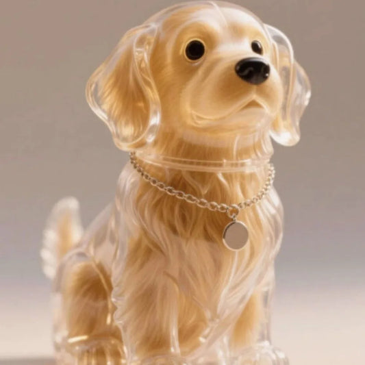 Transparent Dog Fur Storage Capsule Pet Hair Container