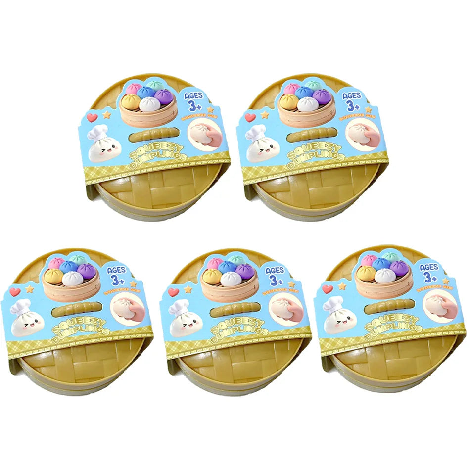 Glitter Dumpling Glitter Dumpling Squishy with Box Dumplings Sensory Squeeze Toy