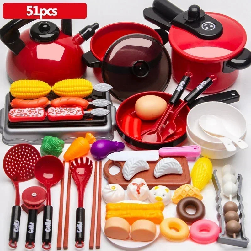 Set For Kids Cooking Kitchen Toys Pot Set Pretend Play