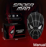 Miles Spider-Man 1:1 Scale Electronic Mask With Moving Glowing Eyes Ring Control Cosplay Toy