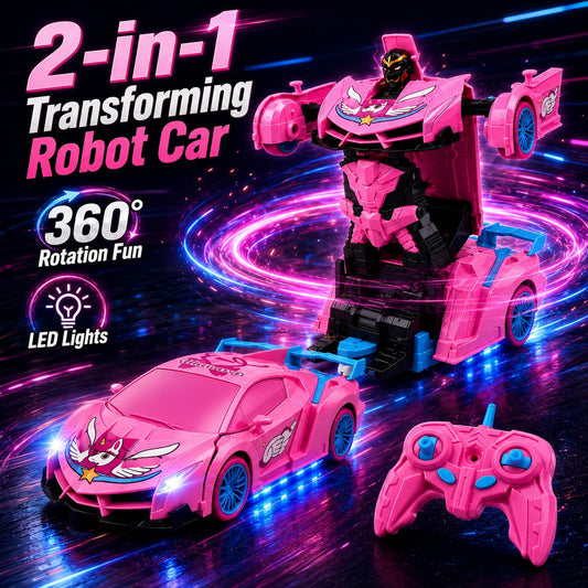 2-in-1 Unicorn RC Transforming Robot Car 2.4GHz Remote Control