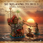 Pirate Cliffside Hideout Collectible Building Blocks Set STEM